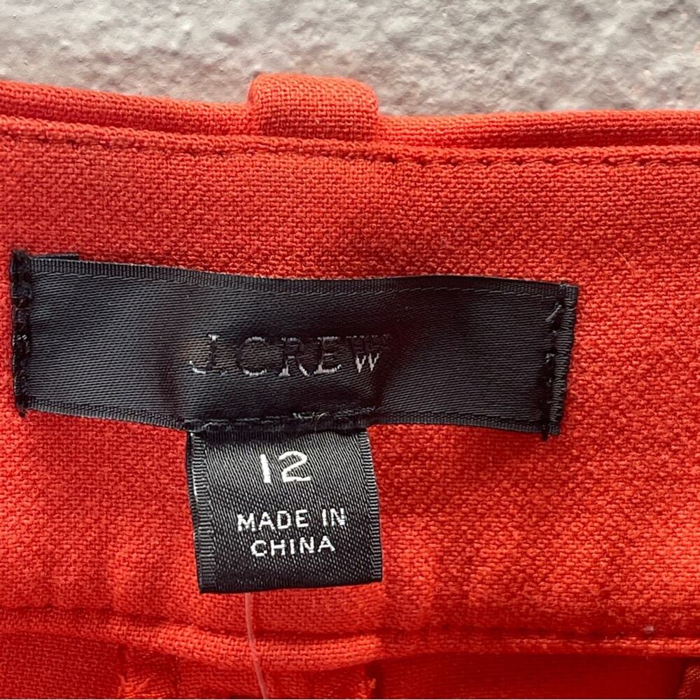 J Crew Sydney Wide-Leg Pants Four-Season Stretch Warm Persimmon - Picture 7 of 14